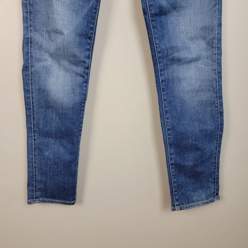 G Star Raw 3301 Ultra High Rise Super Skinny Medium Wash Jegging Jeans 27
